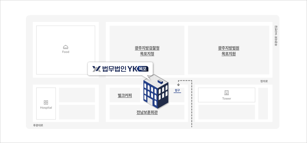 목포 분사무소 약도